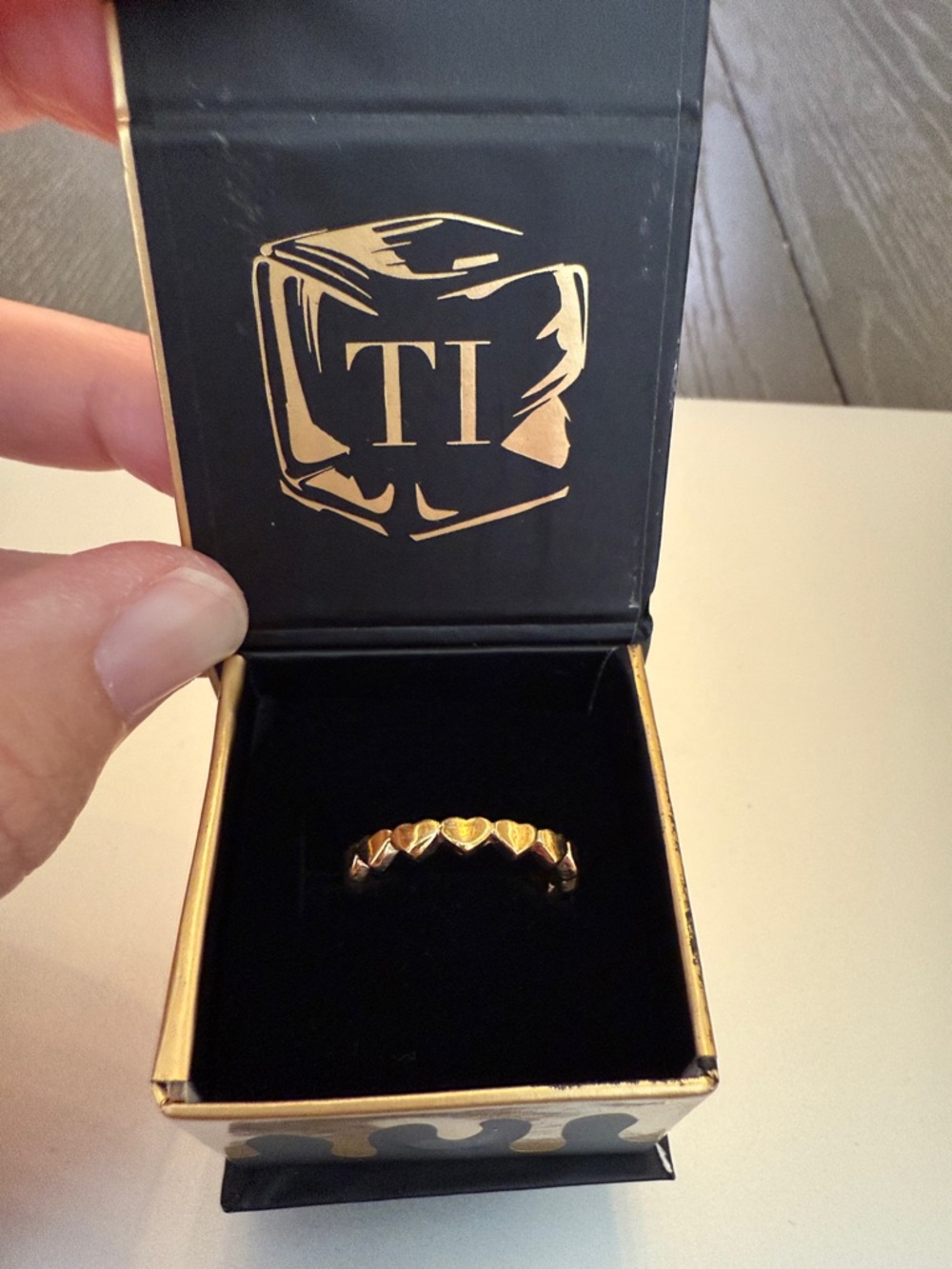 Tristen Ikaika Gold All Love Heart Band Ring